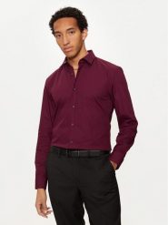 Hugo Koszula C-Jenno 50289499 Bordowy Slim Fit. Czerwone koszule męskie Hugo, m, bez wzorów, z bawełny, bez kołnierzyka, bez ramiączek. Za 319.99 zł.