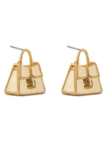 Marc Jacobs Kolczyki 2R3JER001J84 Złoty. Żółte kolczyki damskie MARC JACOBS, metalowe. Za 549.99 zł.