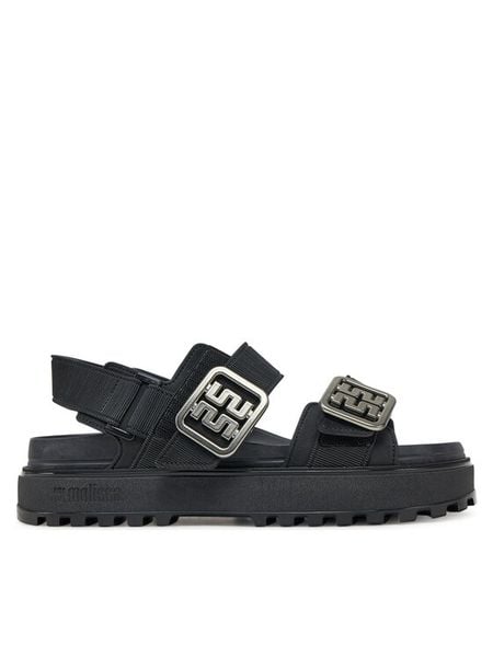 Melissa Sandały Melissa Towny Ad M 35964 Czarny. Czarne sandały damskie Melissa, bez wzorów, z tworzywa sztucznego, bez obcasa, na płaskiej podeszwie. Za 569.99 zł.