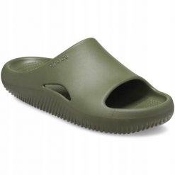 Klapki Dla Dorosłych Crocs Mellow Recovery Slide. Zielone klapki i japonki męskie Crocs, z materiału. Za 199.99 zł.
