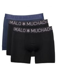 Muchachomalo Bokserki (3 pary) w kolorze czarno-granatowym rozmiar: S. Czarne bokserki męskie Muchachomalo, bez wzorów. Za 69.75 zł.