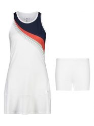 CMP Sukienka funkcyjna 2w1 w kolorze białym rozmiar: 36. Białe sukienki damskie CMP, bez wzorów, z materiału, sportowe, bez kołnierzyka, bez ramiączek, rozkloszowane. Za 156.19 zł.