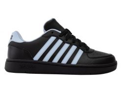 Sneakersy damskie K-swiss COURT KALI na co dzień czarne (94777-062-M). Czarne obuwie trekkingowe damskie K-Swiss. Za 159.00 zł.