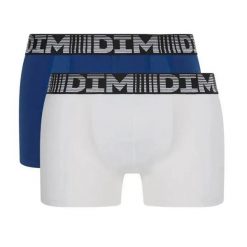 Zestaw 2 bokserków DIM 3D Flex Air Sport. Czerwone bokserki męskie DIM, bez wzorów, z bawełny. Za 162.50 zł.