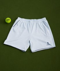 Męskie spodenki Tenis/Padel Pro Flex. Niebieskie szorty męskie NORDICDOTS, bez wzorów, z materiału, sportowe. Za 275.00 zł.