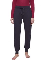 Triumph Spodnie w kolorze granatowym rozmiar: 46. Niebieskie spodnie materiałowe damskie Triumph, bez wzorów, z bawełny, z podwyższonym stanem. Za 91.56 zł.