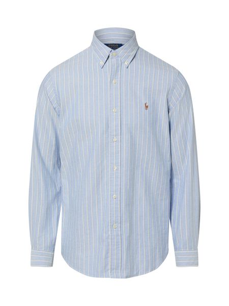 Polo Ralph Lauren Koszula Mężczyźni Regular Fit Bawełna niebieski|biały, S. Białe koszule męskie Polo Ralph Lauren, m, bez wzorów, z bawełny, bez kołnierzyka, bez ramiączek. Za 429.95 zł.