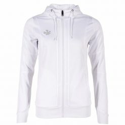 Damska bluza dresowa zapinana na zamek z kapturem Reece Australia Cleve TTS. Białe bluzy sportowe damskie REECE, m, bez wzorów, z dresówki, bez ramiączek, długie, z kapturem. Za 230.60 zł.