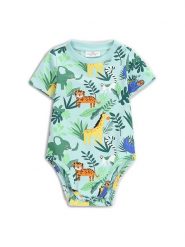 Coccodrillo Body dziecięce WC5112204TBN Zielony. Zielone body niemowlęce COCCODRILLO, bez wzorów, z bawełny, bez ramiączek. Za 29.99 zł.