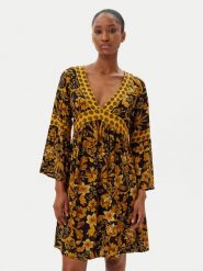 Selmark Sukienka letnia BM298 Czarny Relaxed Fit. Czarne sukienki damskie SELMARK, na lato, l, bez wzorów, z wiskozy, bez kołnierzyka, bez ramiączek. Za 189.99 zł.