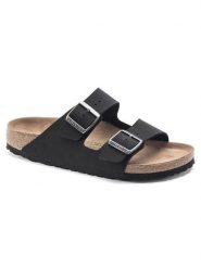 Birkenstock Klapki "Arizona" w kolorze czarnym rozmiar: 39. Czarne klapki damskie Birkenstock, bez wzorów, bez obcasa. Za 372.47 zł.
