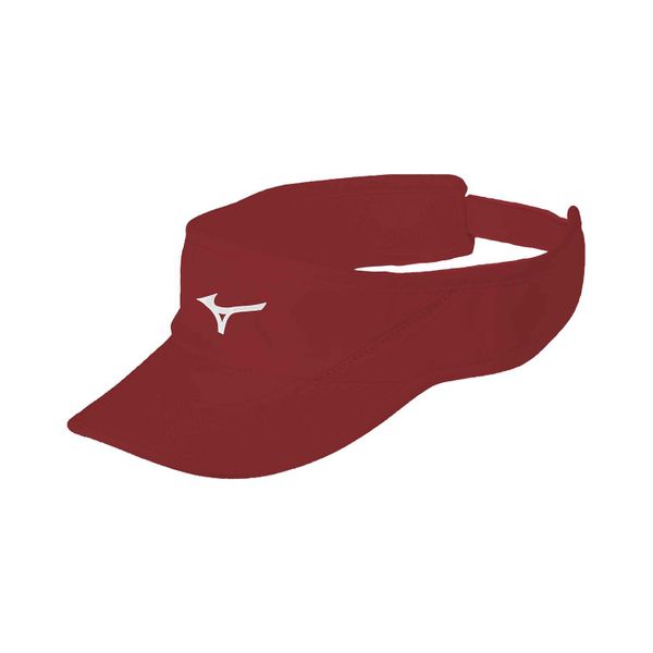 Czapka przeciwsłoneczna Mizuno Drylite czerwona. Czerwone czapki męskie Mizuno, bez wzorów, sportowe. Za 83.99 zł.