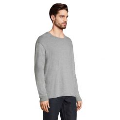 Koszulka Z Długim Rękawem Pioneer Melange Unisex Dla Dorosłych. Szare topy sportowe damskie SOL'S, m, bez wzorów, z bawełny, bez ramiączek. Za 81.99 zł.