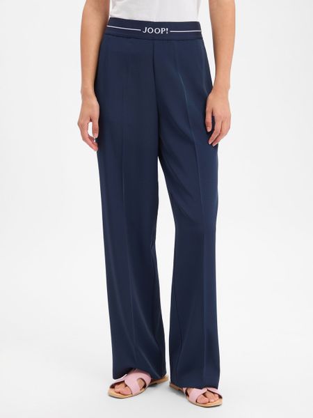 JOOP! spodnie materiałowe - Piara Kobiety Sztuczne włókno niebieski, 36. Niebieskie spodnie materiałowe damskie Joop!, bez wzorów, z materiału, eleganckie. Za 649.95 zł.