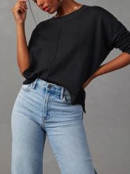 Milan Kiss Sweter w kolorze czarnym rozmiar: S. Czarne swetry klasyczne damskie Milan Kiss, s, bez kołnierzyka. Za 126.99 zł.