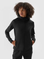 4F Bluza treningowa slim szybkoschnąca damska - czarna L. Czarne bluzy sportowe damskie 4f, l, z dzianiny. Za 199.99 zł.