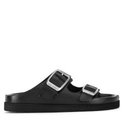 Klapki G-Star. Czarne klapki damskie G-Star, bez wzorów, bez obcasa. Za 379.99 zł.