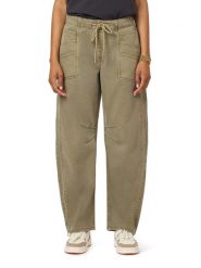Scotch & Soda Spodnie w kolorze oliwkowym rozmiar: M. Zielone spodnie materiałowe damskie Scotch & Soda, bez wzorów, z materiału, z podwyższonym stanem. Za 269.95 zł.