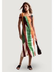 Desigual Sukienka letnia Paint Lacroix 26SWVK17 Kolorowy Slim Fit. Sukienki damskie Desigual, na lato, xs, bez wzorów, z syntetyku, bez kołnierzyka, bez ramiączek. Za 699.99 zł.