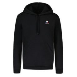 Bluza sportowa z kapturem męska ESS Hoody N°2 M. Czarne bluzy sportowe męskie Le Coq Sportif, bez wzorów, casualowe, bez kołnierzyka, bez ramiączek. Za 390.00 zł.