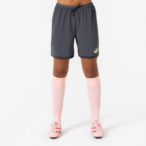 Spodenki piłkarskie damskie Kipsta Viralto II. Szare szorty damskie KIPSTA, bez wzorów, z elastanu, sportowe. Za 69.99 zł.