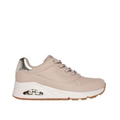 Buty Skechers UNO Shimmer Away Beżowe. Brązowe buty sportowe na co dzień damskie Skechers, bez wzorów, z gumy, na fitness i siłownię. Za 334.15 zł.