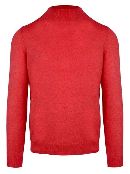 Malo Optimum Sweter "Lupetto" w kolorze czerwonym rozmiar: L. Czerwone swetry męskie Malo Optimum, l, bez wzorów, z kaszmiru, bez kołnierzyka. Za 260.99 zł.
