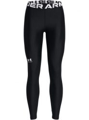 Under Armour Legginsy sportowe "HeatGear" w kolorze czarnym rozmiar: S. Czarne legginsy damskie Under Armour, s, bez wzorów, z materiału, outdoorowe. Za 122.96 zł.
