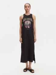 ONLY Sukienka codzienna Lucy 15324373 Czarny Regular Fit. Czarne sukienki damskie Only, na co dzień, xl, bez wzorów, z bawełny, bez kołnierzyka, bez ramiączek, proste. Za 99.99 zł.