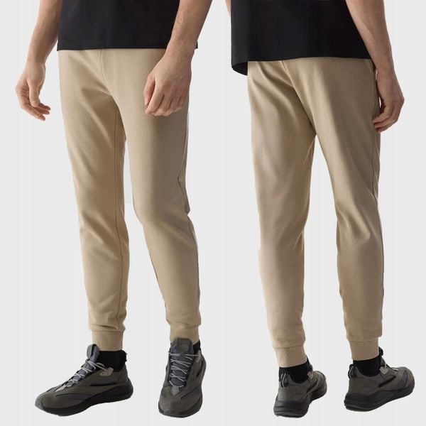 SPODNIE DRESOWE MĘSKIE 4F JOGGERY DRESY SPORTOWE TTROM603 3XL. Brązowe spodnie sportowe męskie 4f, z bawełny. Za 149.99 zł.