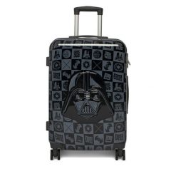 Walizka średnia Star Wars. Czarne walizki męskie Star Wars, bez wzorów, średnie. Za 279.99 zł.