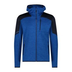 Bluza męska turystyczna CMP 34G1557. Niebieskie bluzy z kapturem męskie CMP, l, z materiału. Za 370.40 zł.