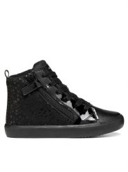 Geox Sneakersy J Gisli Girl J664ND 0AU02 C9999 D Czarny. Czarne buty sportowe dziewczęce Geox, bez wzorów, ze skóry, bez zapięcia. Za 269.99 zł.