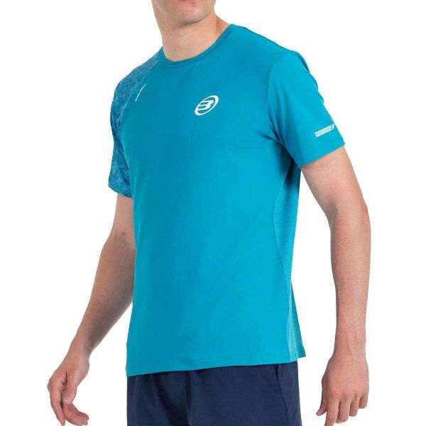 T-shirt Bullpadel Mazaron. Zielone t-shirty damskie bullpadel, xl, bez wzorów, z meshu, bez kołnierzyka. Za 169.65 zł.