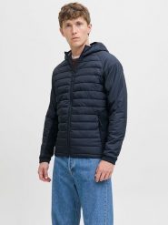 Jack & Jones Kurtka hybrydowa w kolorze granatowym rozmiar: S. Niebieskie kurtki outdoor męskie Jack & Jones, s, bez wzorów, bez kaptura. Za 153.71 zł.