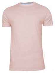 Różowy Bawełniany T-Shirt Męski Bez Nadruku -Brave Soul- Pudrowa Koszulka, Krótki Rękaw, Basic. Czerwone t-shirty męskie Brave Soul, na lato, l, bez wzorów, z bawełny, bez kołnierzyka. Za 45.00 zł.