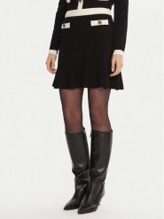 Gaudi Spódnica mini 521FD73005 Czarny Regular Fit. Czarne spódniczki damskie GAUDI, xs, bez wzorów, z wiskozy, mini. Za 399.99 zł.