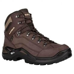 Buty trekkingowe męskie Lowa Renegade Mid Gtx. Brązowe buty trekkingowe męskie Lowa, z materiału, za kostkę, bez zapięcia, trekkingowe. Za 882.99 zł.