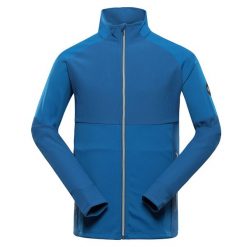 Bluza męska sportowa szybkoschnąca Alpine Pro Dozer. Zielone bluzy bez kaptura męskie Alpine Pro, bez wzorów, z nylonu, sportowe, bez kołnierzyka, bez ramiączek. W wyprzedaży za 249.00 zł.