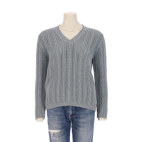 Second life - Jasnoniebieski sweter damski - Stan bardzo dobry. Niebieskie swetry klasyczne damskie Ralph Lauren, bez kołnierzyka. Za 127.76 zł.