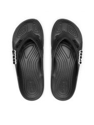 Crocs Japonki Classic Crocs Flip 207713 Czarny. Czarne klapki damskie Crocs, bez wzorów, z tworzywa sztucznego, bez obcasa. Za 109.99 zł.