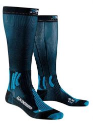 X-Bionic Skarpety "Energizer 4.0" w kolorze czarno-turkusowym do biegania rozmiar: 42-44. Czarne skarpetki męskie X BIONIC, bez wzorów. Za 108.45 zł.
