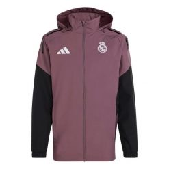 Koszulka treningowa Real Madrid 2025/26. Czarne t-shirty sportowe męskie Adidas, bez ramiączek, do piłki nożnej. Za 422.00 zł.