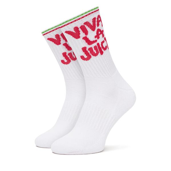 Skarpety długie Juicy Couture. Białe skarpetki damskie Juicy Couture, bez wzorów. Za 39.99 zł.