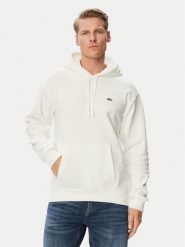 Lacoste Bluza SH8863 Kremowy Relaxed Fit. Białe bluzy bez kaptura męskie Lacoste, m, z bawełny. Za 639.99 zł.