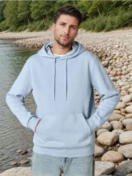 Bluza - błękitny. Niebieskie bluzy z kapturem męskie Sinsay, l. Za 39.99 zł.