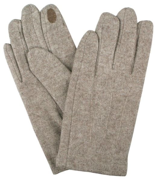 Delikatne i Wygodne Rękawiczki z Wełną - Męskie - Jasny Beż, Melanż. Rękawiczki męskie Em men's accessories, na jesień, bez wzorów, z poliesteru. Za 99.00 zł.