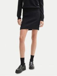 Tom Tailor Spódnica mini 1044649 Czarny Regular Fit. Czarne spódniczki damskie Tom Tailor, bez wzorów, z syntetyku, mini. Za 149.99 zł.