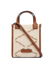 KARL LAGERFELD Torebka Ville B2W30278 Beżowy. Brązowe torebki klasyczne damskie Karl Lagerfeld, bez wzorów, z materiału, bez dodatków. Za 649.99 zł.