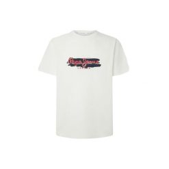 Koszulka Pepe Jeans Arsham. Białe t-shirty damskie Pepe Jeans, s, bez wzorów, z jeansu, bez kołnierzyka. Za 175.20 zł.